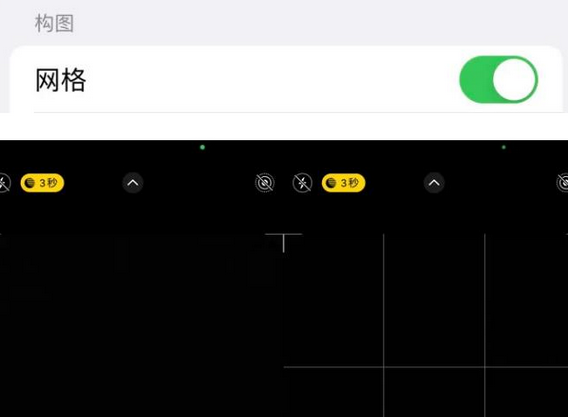 垫江苹果手机维修网点分享iPhone如何开启九宫格构图功能