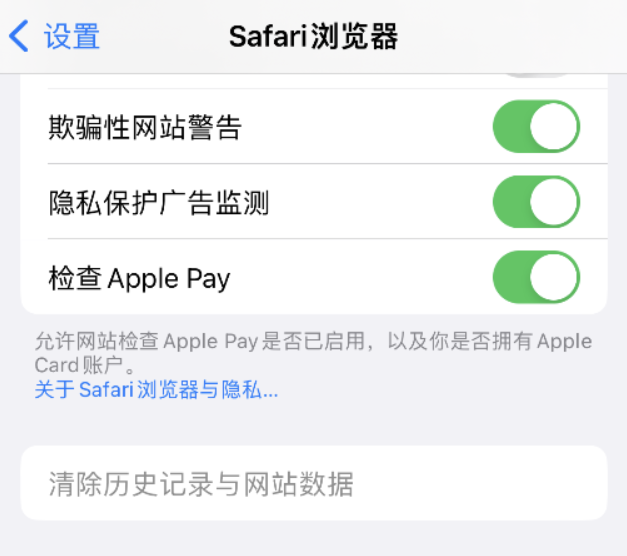 垫江苹果手机维修分享Safari 浏览器清除历史记录无法使用怎么办 