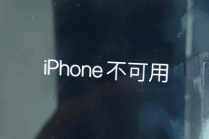 垫江苹果服务网点分享锁屏界面显示“iPhone 不可用”如何解决 