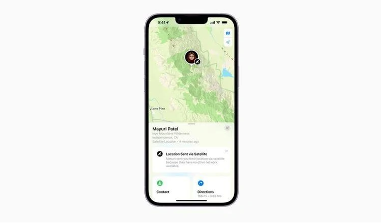 垫江苹果14维修分享iPhone14系列中 FindMy功能通过卫星分享位置方法教程 
