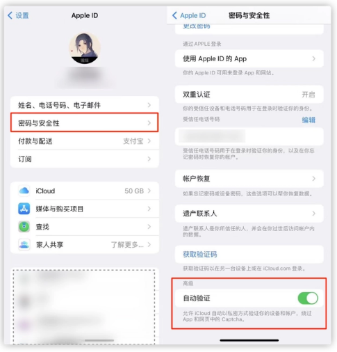 垫江苹果手机维修分享iOS 16 自动验证功能开启方法 