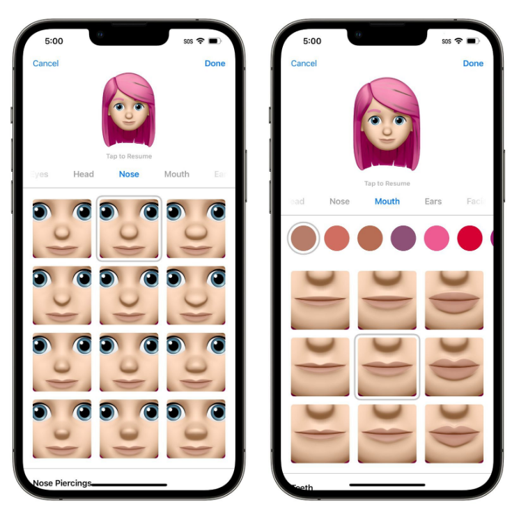 垫江苹果手机维修分享​iOS 16中的拟我表情有了哪些变化和升级 