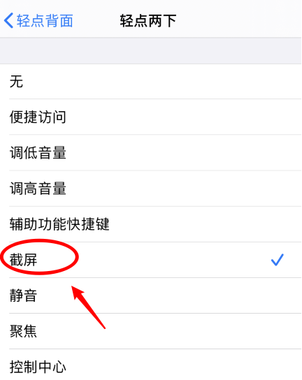 垫江苹果手机维修分享iPhone12如何启用双击截屏 